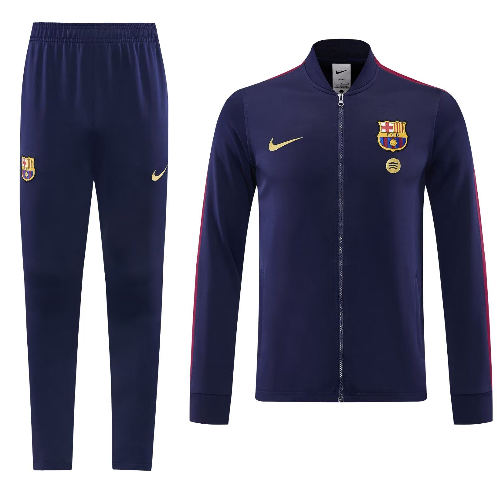 AAA Quality Barcelona 26/27 Tracksuit - Dark Blue/Golden